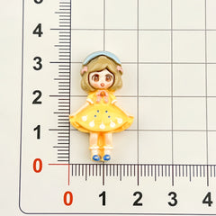 DIY Anime Girl Charms Accessories – Customizable Phone Case, Hairpin, Fridge Magnet & Keychain Set