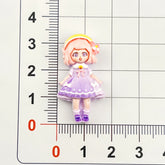 DIY Anime Girl Charms Accessories – Customizable Phone Case, Hairpin, Fridge Magnet & Keychain Set