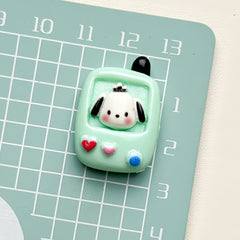 DIY Sanrio Mobile Phone Charms Accessories – Customizable Phone Case, Hairpin, Fridge Magnet & Keychain Set