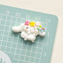 DIY Camping Sanrio Charms Accessories – Customizable Phone Case, Hairpin, Fridge Magnet & Keychain Set