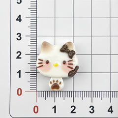 DIY Cute Cat Flowing Heart Cookies Charms Accessories – Customizable Phone Case, Hairpin, Fridge Magnet & Keychain Set