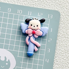 DIY Cartoon Glossy Fairy Wand Sanrio Charms Accessories – Customizable Phone Case, Hairpin, Fridge Magnet & Keychain Set