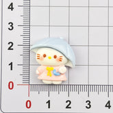 DIY Park Kitten Charms Accessories – Customizable Phone Case, Hairpin, Fridge Magnet & Keychain Set