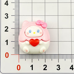 DIY Fat Love Sanrio Charms Accessories – Customizable Phone Case, Hairpin, Fridge Magnet & Keychain Set