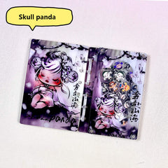 DIY Purple Skillpanda Acrylic Shaky Notebook - Customizable with Trendy & Anime IP Characters