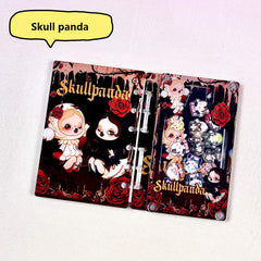 DIY Red And Black Skillpanda Acrylic Shaky Notebook - Customizable with Trendy & Anime IP Characters