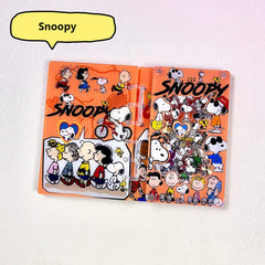 DIY Snoopy and Charlie Brown Acrylic Shaky Notebook - Customizable with Trendy & Anime IP Characters