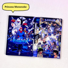 DIY Blue-themed Princess Mononoke Acrylic Shaky Notebook - Customizable with Trendy & Anime IP Characters