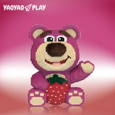 Strawberry Large Bear Building Block Set