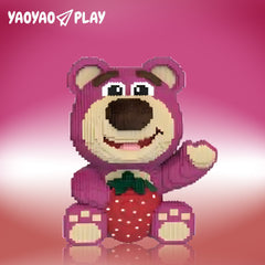Strawberry Large Bear Building Block Set