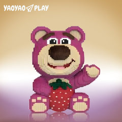 Strawberry Large Bear Building Block Set