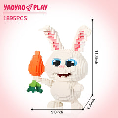 Carrot Bunny Mini Building Block Set