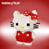 White Cat Mini Building Block Set