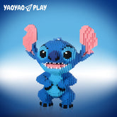 Blue Upright-ear Stitch Building Block Set