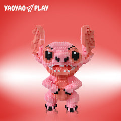 Pink Stitch Building Block Set