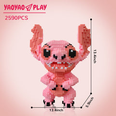 Pink Stitch Building Block Set