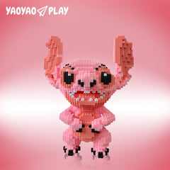 Pink Stitch Building Block Set