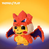 Pikachu Charizard Cosplay Mini Building Block Set
