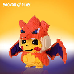 Pikachu Charizard Cosplay Mini Building Block Set
