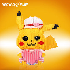 Pikachu with Heart Mini Building Block Set