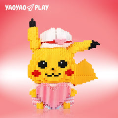 Pikachu with Heart Mini Building Block Set