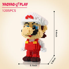 White Yoshi Upgrade Mini Building Block Set