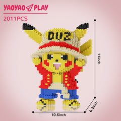 Pirate Pikachu Mini Building Block Set