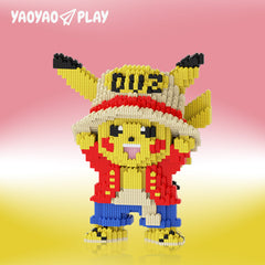 Pirate Pikachu Mini Building Block Set