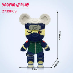 Kakashi Bear Building Block Set