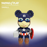 Captain TK Medium Bear Building Block Set