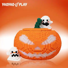 Halloween Pumpkin Building Block Set