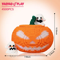 Halloween Pumpkin Building Block Set