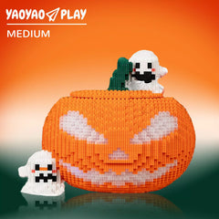 Halloween Pumpkin Building Block Set