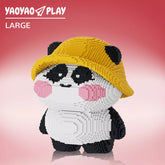 Hat Panda Building Block Set