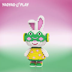 Momo Floral Dress Bunny Building Block Set