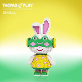 Momo Floral Dress Bunny Building Block Set