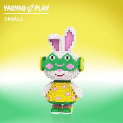 Momo Floral Dress Bunny Building Block Set