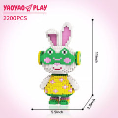 Momo Floral Dress Bunny Building Block Set