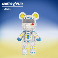 Male Astronaut Medium Bear Building Block Set