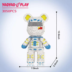 Male Astronaut Medium Bear Building Block Set