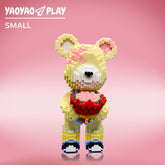Flower Boy Medium Bear Plastic Building Blocks