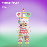 Medium Birthday Bear Building Block Set