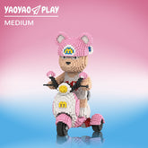 Tricycle Sports Bear Medium Building Block Set