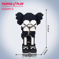 Cover Face KAWS Skeleton Building Block Set