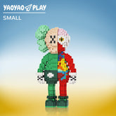 Green 25% Dissected KAWS Style Building Block Set