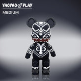 Large Black Totem Bear Building Block Set