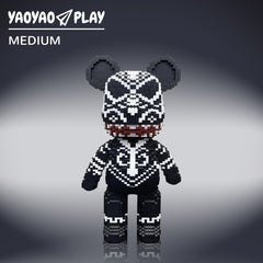 Large Black Totem Bear Building Block Set