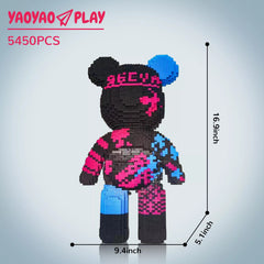 Large Jinx Battle Bear Building Block Set