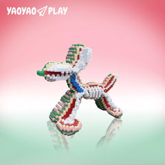 Rainbow Bubble Dog Half-Dissected Building Block Set