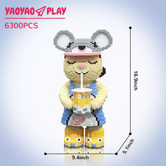 Summer Boba Large Bear Building Block Set